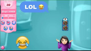Candy crush saga 😂 funny level | Candy crush saga special level part 166 | @YeseYOfficial