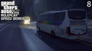 KONVOY BUS MALAM - GTA 5 ROLEPLAY : SPEED SERIES (8)