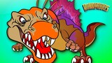 SPINOSAURUS SONG - Dinosaur Battles - Spinosaurus vs T-Rex - Dinosaur Songs by Howdytoons