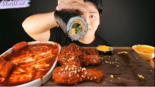 Tokbokki, mì, xúc xích phần 4 #mukbang
