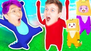 Can LANKYBOX Beat GANG BEASTS!? (GANG BEASTS FUNNY MOMENTS)