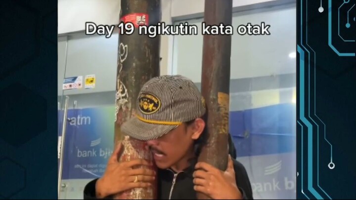tersangkut tiang