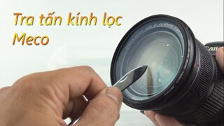 Thả rơi máy ảnh, nhúng nước, dùng dao cạo để test độ cứng kính lọc Meco