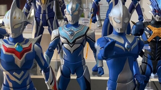 There shouldn't be anything weird about the blue Ultraman.