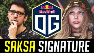 Saksa playing his One of the Signature Hero in OG - GOD TIER