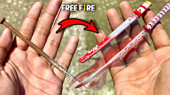 NGUBAH PAKU JADI MINI KATANA SNOW DOOM TERBARU FREEFIRE🔥