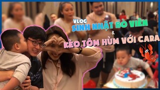 Thầy Ba trả kèo Buffet tôm hùm Noway và Cara trong sinh nhật Bò Viên ll NOWAY VLOG