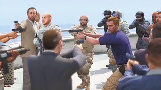 GTA 5 - ARMY Michael Gets Arrested by FIB and IAA!(ARMY Trevor vs FIB vs Marry weather Soldiers)