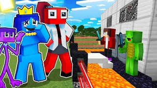 RAINBOW FRIENDS GIRLS vs The Most Secure House - Minecraft gameplay by Mikey and JJ (Maizen Parody)