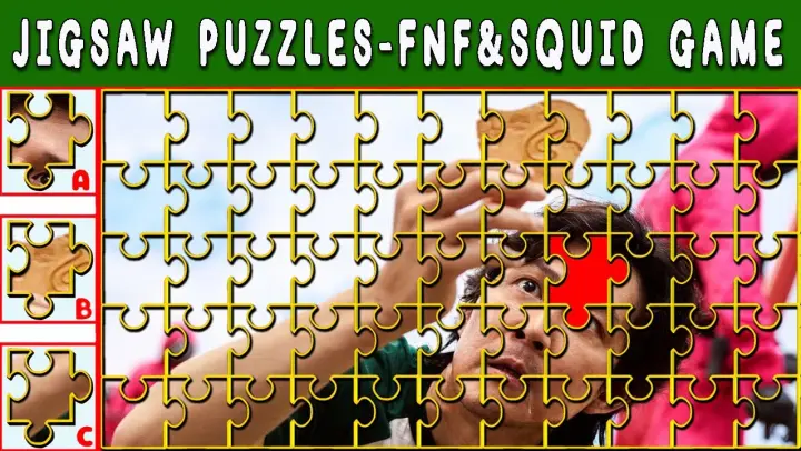Jigsaw Puzzles FNF Squid Game | Fun Quizzes 15 | Friday Night Funkin Odd One Out Emoji | Maze Puzzle