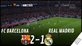 FC BARCELONA vs. REAL MADRID [2-1] • HIGHLIGHTS | VideoGame Simulation & Recreation