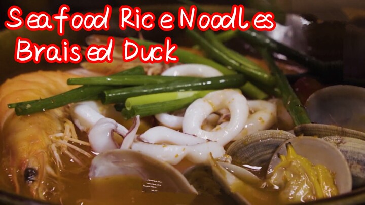 Seafood Rice Noodles + Braised Duck