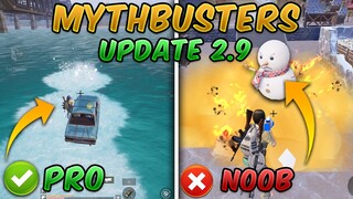 Top 10 MythBusters | PUBG Mobile & BGMI "Frozen Kingdom" Update 2.9 | Tips & Tricks Myths #27