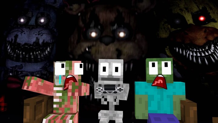 Monster School : FIVE NIGHTS AT FREDDY'S CHALLENGE - Horror Minecraft Animation