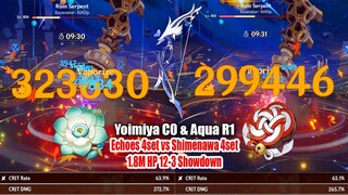 Yoimiya C0 & Aqua R1 So Broken - Echoes 4set vs Shimenawa 4set1.8M HP 12-3 Showdown