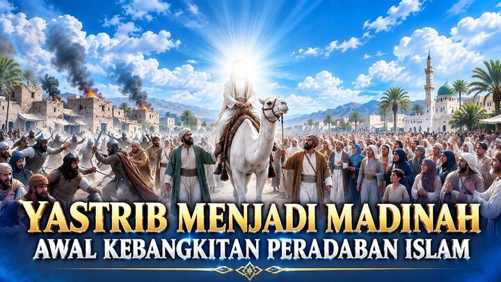 Hijrah Rasulullah SAW‼️Dari Yatsrib Penuh Konflik Menjadi Madinah, Awal Kebangki