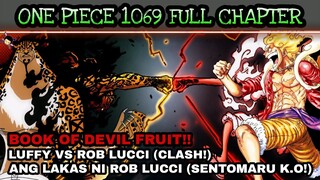 One piece 1069: full chapter | Luffy vs Rob lucci (Clash) K.O si Sentomaru!! Rob lucci awakening