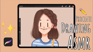 ASMR 🎧 Drawing Procreate ✏️🎨 on ipad pgen8 ✨내 그림을 들어