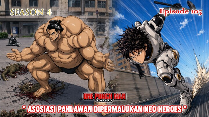 Alur Cerita One Punch Man (Season 4) - Episode 105 - " Asosiasi Pahlawan Dipermalukan NEO "