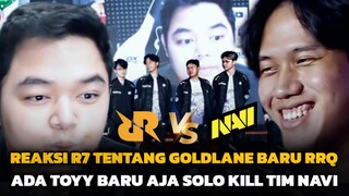 REAKSI R7 GOLDLANER RRQ TOYY SOLO KILL PERTAMA DI MPL S15 | RRQ VS NAVI