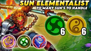 SUN ELEMENTALIST.!! TO MANY SUN'S TO HANDLE.!! MAGIC CHESS MOBILE LEGENDS