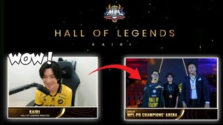 WOW 🤯 KAIRI WON THE MPL PH HALL OF LEGENDS AWARD. . .