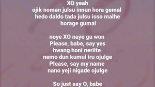 XOXO BY: ENHYPEN easy lyrics