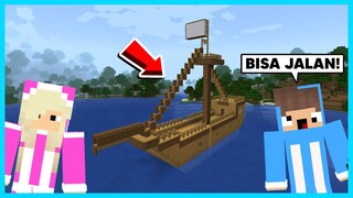 MIPAN & ZUZUZU Kapal Paling Besar Di Minecraft! KAPAL NYA BISA JALAN - Minecraft Survival