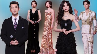 Chinese stars at the 2024 CMG ChinaTVDramaAnnualCeremony:XiaoZhan, Tiffany Tang occupy the spotlight