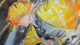 [Color pencil painting] Demon Slayer Agatsuma Zenitsu
