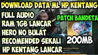 Data Ori MLBB Solusi Atasi Lag  | HP Kentang Wajib Coba| Config ML No lag | Mobile Legends Bang Bang