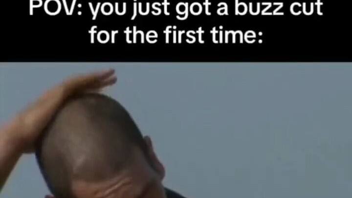 My first-ever buzz cut: