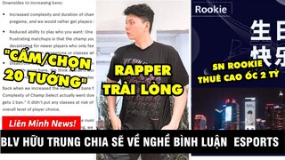 TIN NÓNG 408: IG chi 2 tỷ làm sinh nhật Rookie, Cấm chọn 20 tướng - HLV Hữu Trung nói về nghề BLV