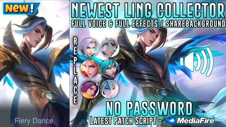 New Ling SERENE PLUME Collector Skin Script No Password | Full Sound & Full Effects | Mobile Legends