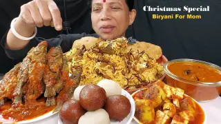 Special Fish Biryani and Sweets For My Mom Mukbang Show