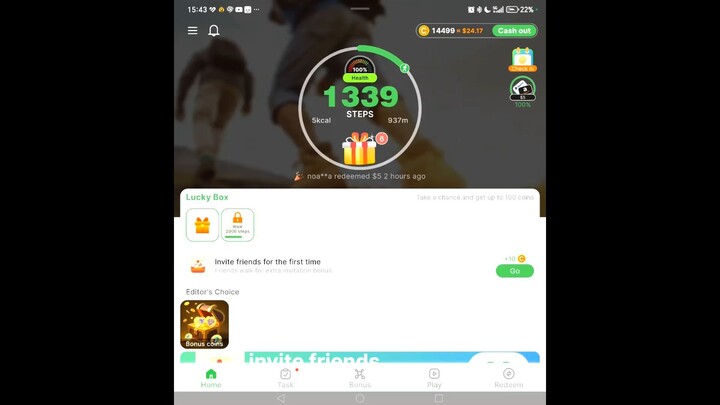 WALK 🚶TASK APP LEGIT REAL SECOND PAYOUT 💰 THIS TIME OF 💲20 IT PAYS TO WALK 🚶‍♀️RUN 🏃‍♀️OR CYCLE