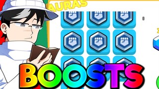 USEI BOOSTS PARA COMPRAR ESSA AURA NO ANIME PUNCHING SIMULATOR (ROBLOX)