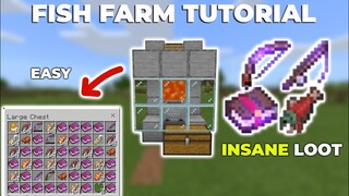 Simple Fish and XP Farm in Minecraft Bedrock 1.18 MCPE