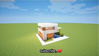 How to make Modern House in minecraft #minecraft #youtubevideo