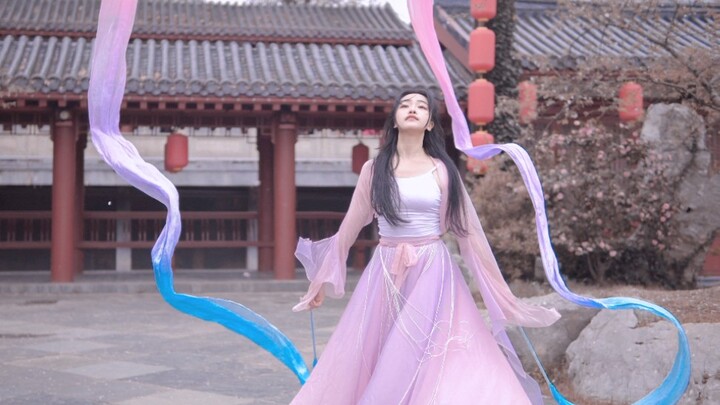 【原创编舞|春来| 春よ、来い】四米双绸❀一键夜樱✧曾经有许多艰辛之事，但没有不拂晓的夜晚