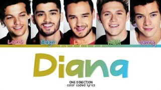 One Direction - Diana Lyrics (Color Coded Lyrics) (sped up)