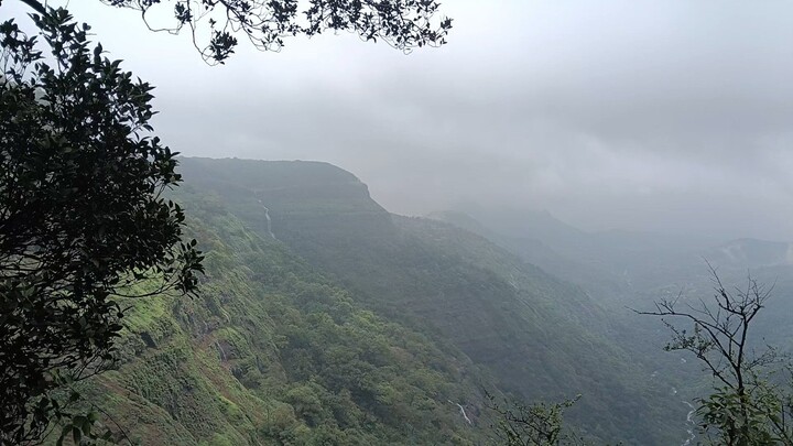Mountain view from hills station Matheran