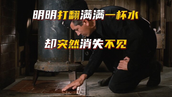 I clearly knocked over a full cup of water, yet it vanished in an instant—I quickly grabbed another 