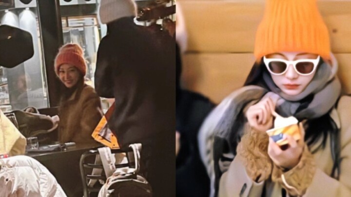 I met Hakimi in the little yellow hat shopping and eating ice cream obediently. He was so cute.