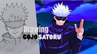 Drawing gojo satoru