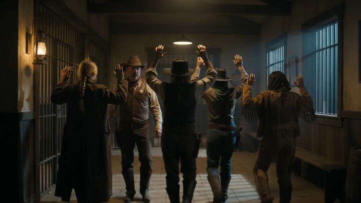 Sheriff Locking Outlaws In Cell  Wild West Jailhouse Trap 🤠