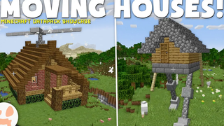 บ้านบินและเดินใน Minecraft 114!