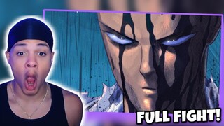 GAROU VS SAITAMA - One Punch Man Full Fight Fan Animation REACTION!!