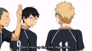 Kageyama trying to be nice to Tsukki 😂