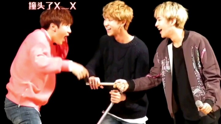 Fushun Ba plays double sticks—Minghao shows off for everyone, but Boo ends up showing off for himsel